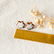 Zimtstern Groß - Ohrstecker Miniaturefood - Weihnachten