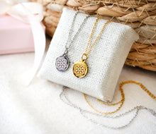 Mandala Kette - Edelstahl Lebensblume