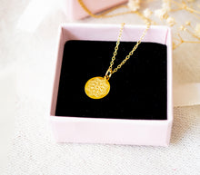 Mandala Kette - Edelstahl Lebensblume