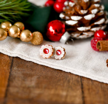 Marmeladenkeks Ohrstecker Miniature food - Kreis