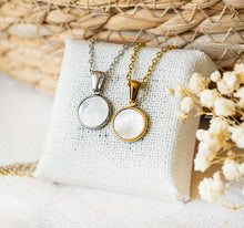 Perlmutt Muschel Kette in Gold / Silber - Muschel