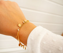 Armband Edelstahl mit Anhängern - Boho