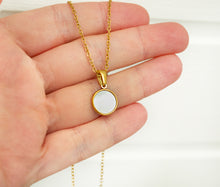 Perlmutt Muschel Kette in Gold / Silber - Muschel