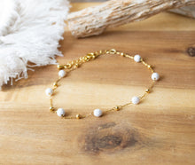 Filigranes Perlen Armband Gold - Perlenarmband