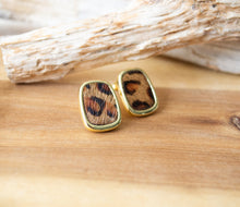 Leoparden Ohrstecker Geometrisch - Goldfarben Leo
