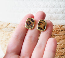 Leoparden Ohrstecker Geometrisch - Goldfarben Leo