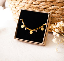Armband Edelstahl mit Anhängern - Boho