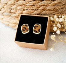 Leoparden Ohrstecker Geometrisch - Goldfarben Leo