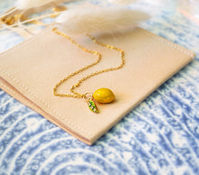 Lemon Kette - Zitronen Goldfarben