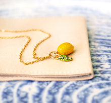 Lemon Kette - Zitronen Goldfarben