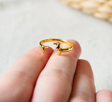 Hunde Dackel Ring - 925 Verstellbar Dachshund Geschenk - Dog