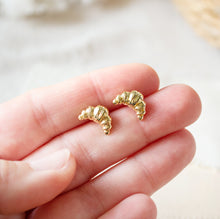 Croissant - Ohrstecker Goldfarben / Silberfarben