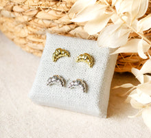 Croissant - Ohrstecker Goldfarben / Silberfarben