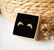 Croissant - Ohrstecker Goldfarben / Silberfarben