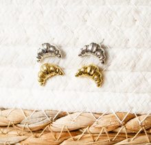 Croissant - Ohrstecker Goldfarben / Silberfarben