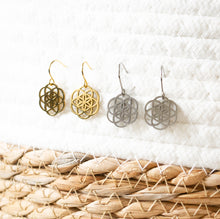 Filigrane Ohrringe - Goldfarben Bohemian Mandala - Boho