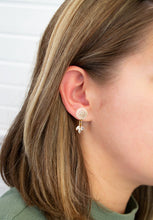 Filigrane Kristall Ohrringe - Gold Stecker