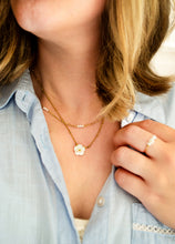 Feine Perlen Kette - Gold Edelstahl