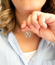 Brezel Kette - Brezeln Herz Gold Silber