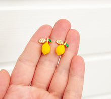 Lemon Ohrstecker - Zitronen Goldfarben - Früchte