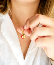 Apfel Kette - Goldfarben