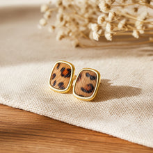 Leoparden Ohrstecker Geometrisch - Goldfarben Leo