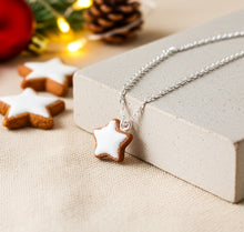 Zimtstern Kette  Miniaturefood - Weihnachten - Xmas - Christmas - Gebäck - Cookies - Edelstahl / 925er Sterling Silber