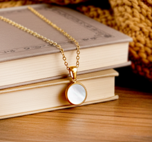 Perlmutt Muschel Kette in Gold / Silber - Muschel