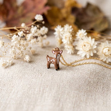 Rehkitz Bambi Kette - Goldfarben / Silberfarben