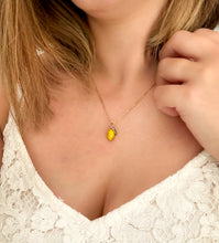 Lemon Kette - Zitronen Goldfarben