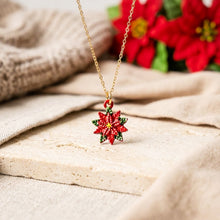 Weihnachtsstern Kette - Goldfarben - Blüte