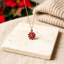 Weihnachtsstern Kette - Goldfarben - Blüte
