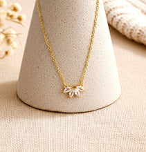 Marquise Diamant Halskette - Kristall Gold Kette - Brautschmuck - Festlich - Elegant - Edel - Wedding Strass