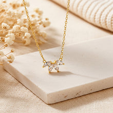 Marquise Diamant Halskette - Kristall Gold Kette - Brautschmuck - Festlich - Elegant - Edel - Wedding Strass