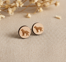 Hunde Ohrstecker Holz