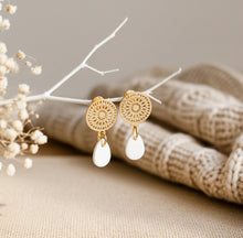 Filigrane Ohrringe - Gold Stecker