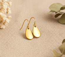 Tropfen Messing ohrringe -  Goldfarben / Silberfarben - Ohrhänger - Statement - Ethno - Boho