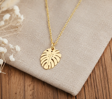 Tropische Kette - Monstera blatt - Palmenblatt