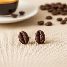 Kaffeebohnen Ohrstecker Miniaturefood - Fimo - Food - Kaffee