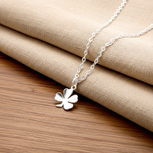 Good luck - Kleeblatt kette in Silber