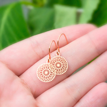 Filigrane Ohrringe - Rose Goldfarben l Bohemian l Boho l Lace Mandala