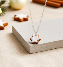 Zimtstern Kette  Miniaturefood - Weihnachten - Xmas - Christmas - Gebäck - Cookies - Edelstahl / 925er Sterling Silber