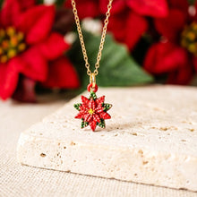 Weihnachtsstern Kette - Goldfarben - Blüte