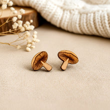 Pilz Ohrstecker Holz - Laser - Wood - Mushroom - Holzohrstecker - Lasercut