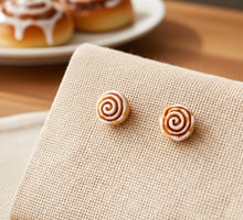 Zimtschnecken Ohrstecker Miniature food - Zimtrolle