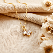 Kristallkette - Gold Kette  - Edelstahl  - Brautschmuck - Festlich - Elegant - Edel - Wedding Strass