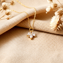 Kristallkette - Gold Kette  - Edelstahl  - Brautschmuck - Festlich - Elegant - Edel - Wedding Strass