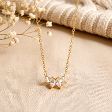 Marquise Diamant Halskette - Kristall Gold Kette - Brautschmuck - Festlich - Elegant - Edel - Wedding Strass