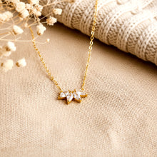 Marquise Diamant Halskette - Kristall Gold Kette - Brautschmuck - Festlich - Elegant - Edel - Wedding Strass