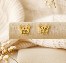 Hunde Ohrstecker Bulldogge - Edelstahl - Geschenk - Dog - Hund
